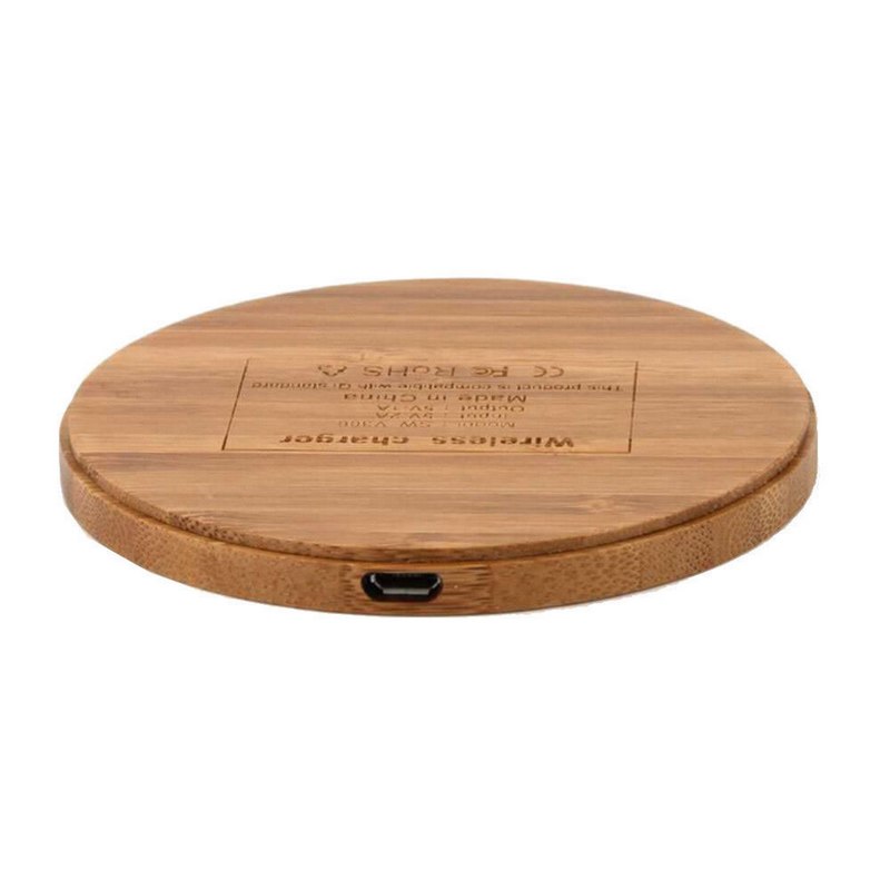 Universal Wireless Charger with Wooden Base
