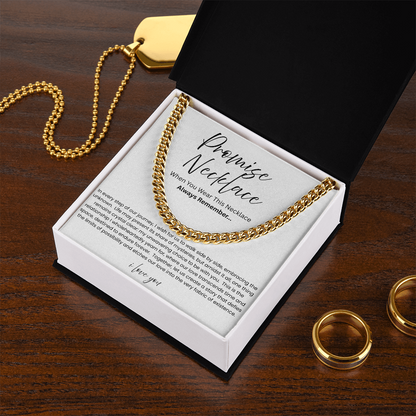 To My Boyfriend – Our Love Story Promise Necklace