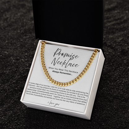To My Boyfriend – Our Love Story Promise Necklace