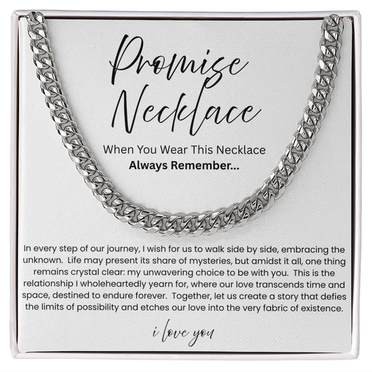 To My Boyfriend – Our Love Story Promise Necklace