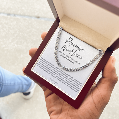 To My Boyfriend – Our Love Story Promise Necklace