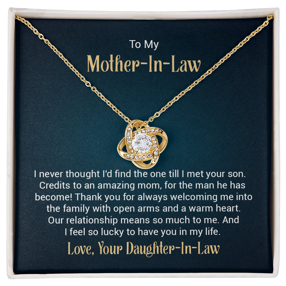 Love Knot Necklace - To My Mother-in-Law