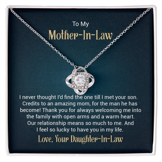 Love Knot Necklace - To My Mother-in-Law