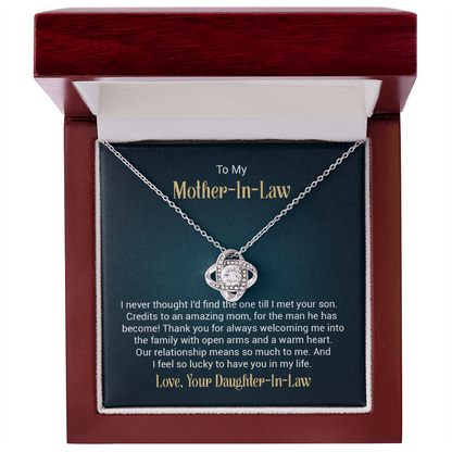 Love Knot Necklace - To My Mother-in-Law
